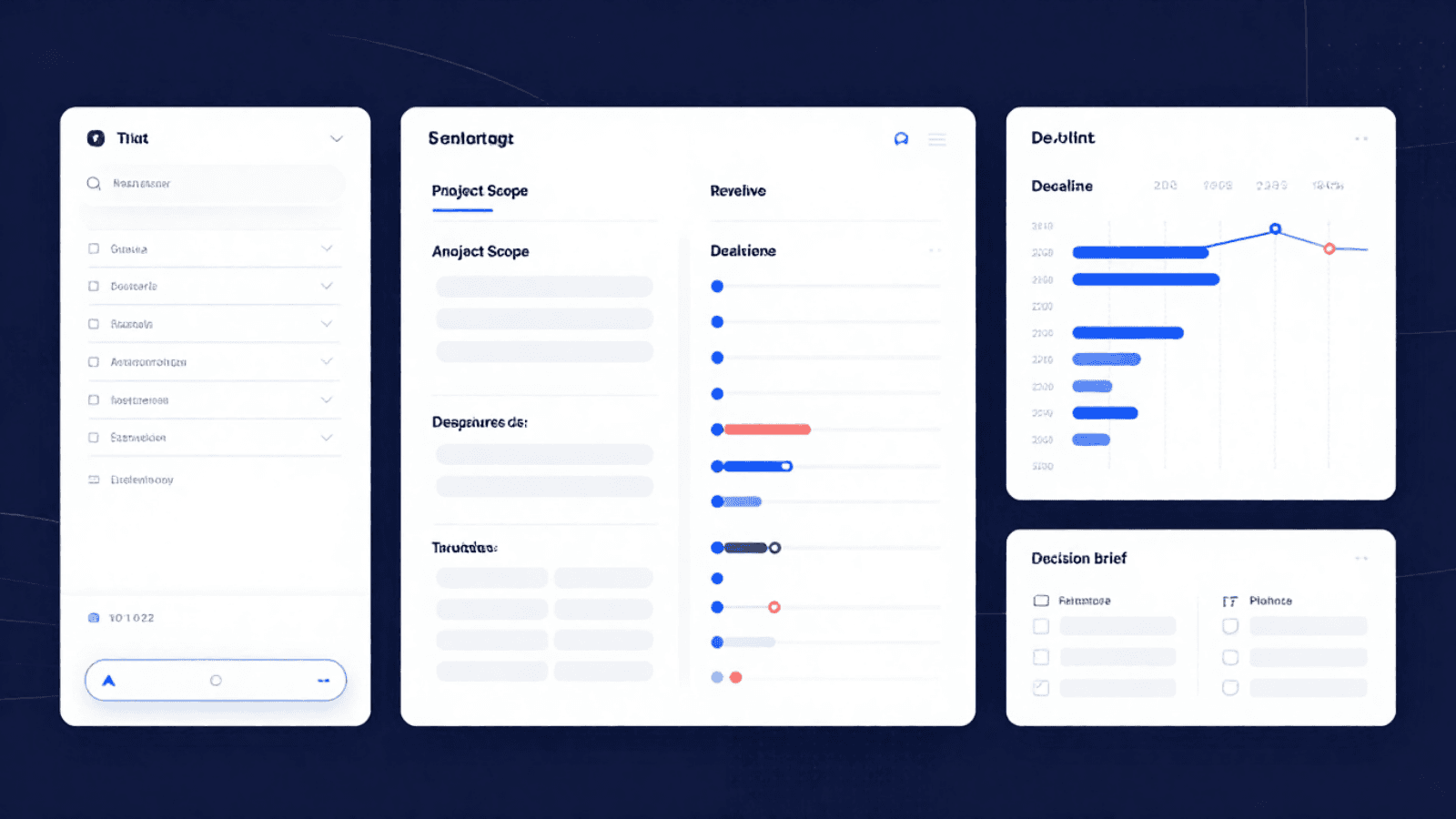 Request research hero with brief intake and analyst workflow panels