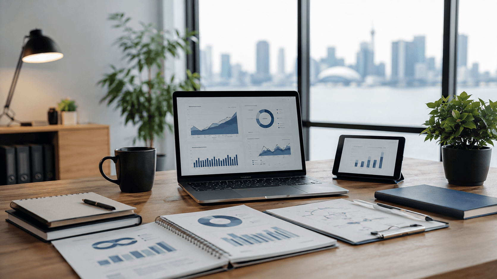 Canada business digital enablement visual with website, CRM and local lead planning.