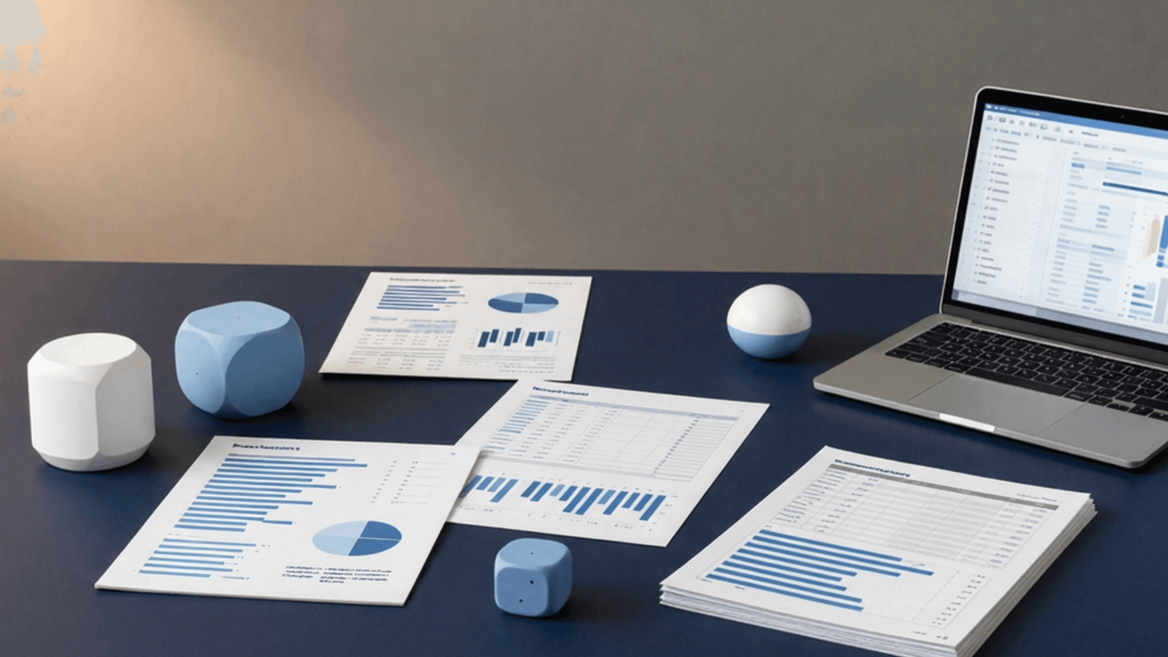 Product research workspace with benchmarking documents and product evaluation materials.